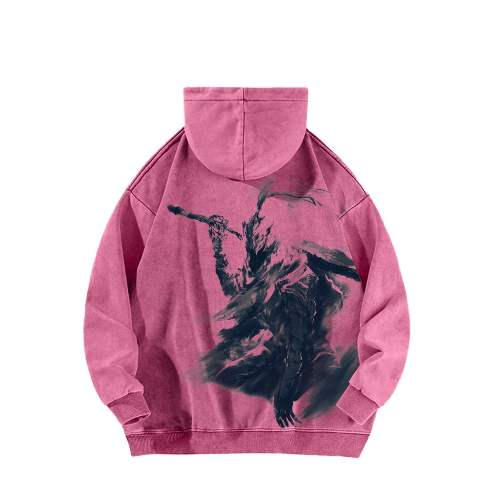 DARK SOULS Casual Washed Hoodies 2506024001
