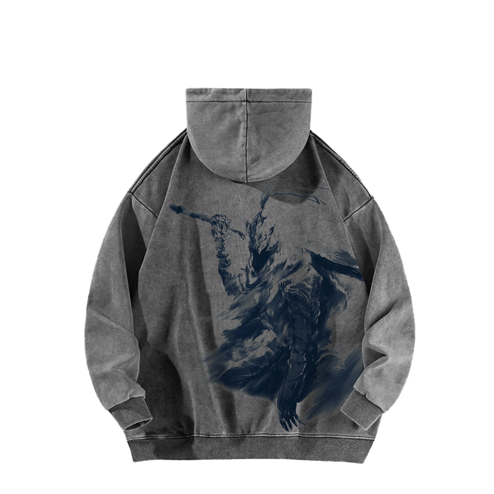 DARK SOULS Casual Washed Hoodies 2506024001