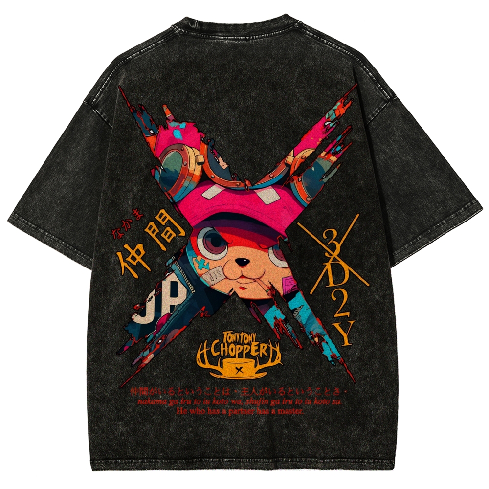 One Piece Unisex Fit Washed T-Shirt 2506024093