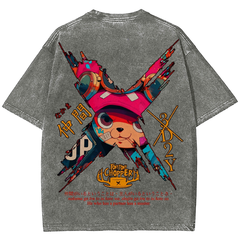 One Piece Unisex Fit Washed T-Shirt 2506024093