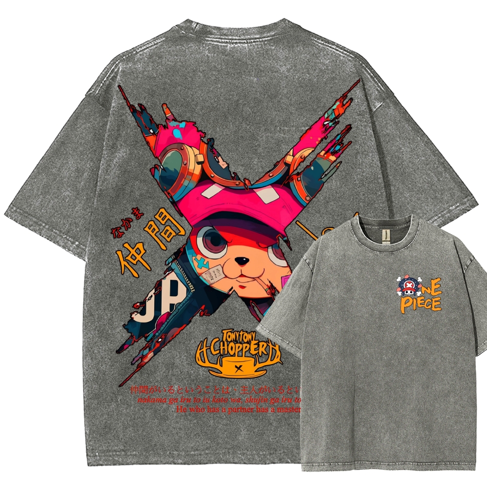 One Piece Unisex Fit Washed T-Shirt 2506024093