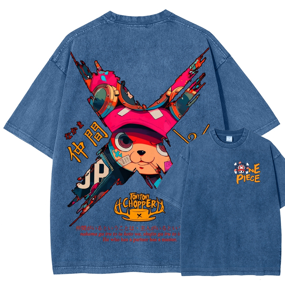 One Piece Unisex Fit Washed T-Shirt 2506024093