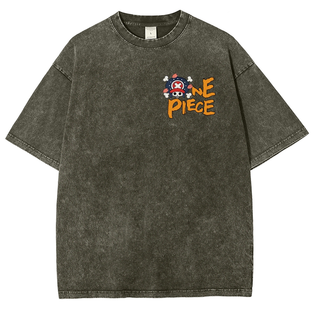 One Piece Unisex Fit Washed T-Shirt 2506024093