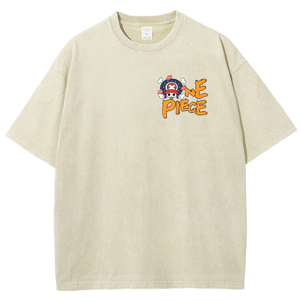 One Piece Unisex Fit Washed T-Shirt 2506024093