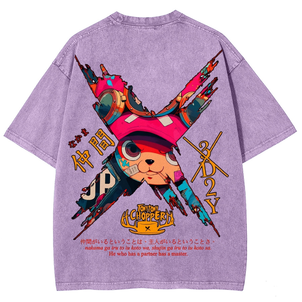 One Piece Unisex Fit Washed T-Shirt 2506024093