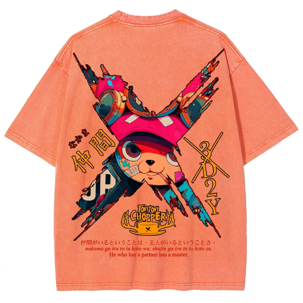 One Piece Unisex Fit Washed T-Shirt 2506024093