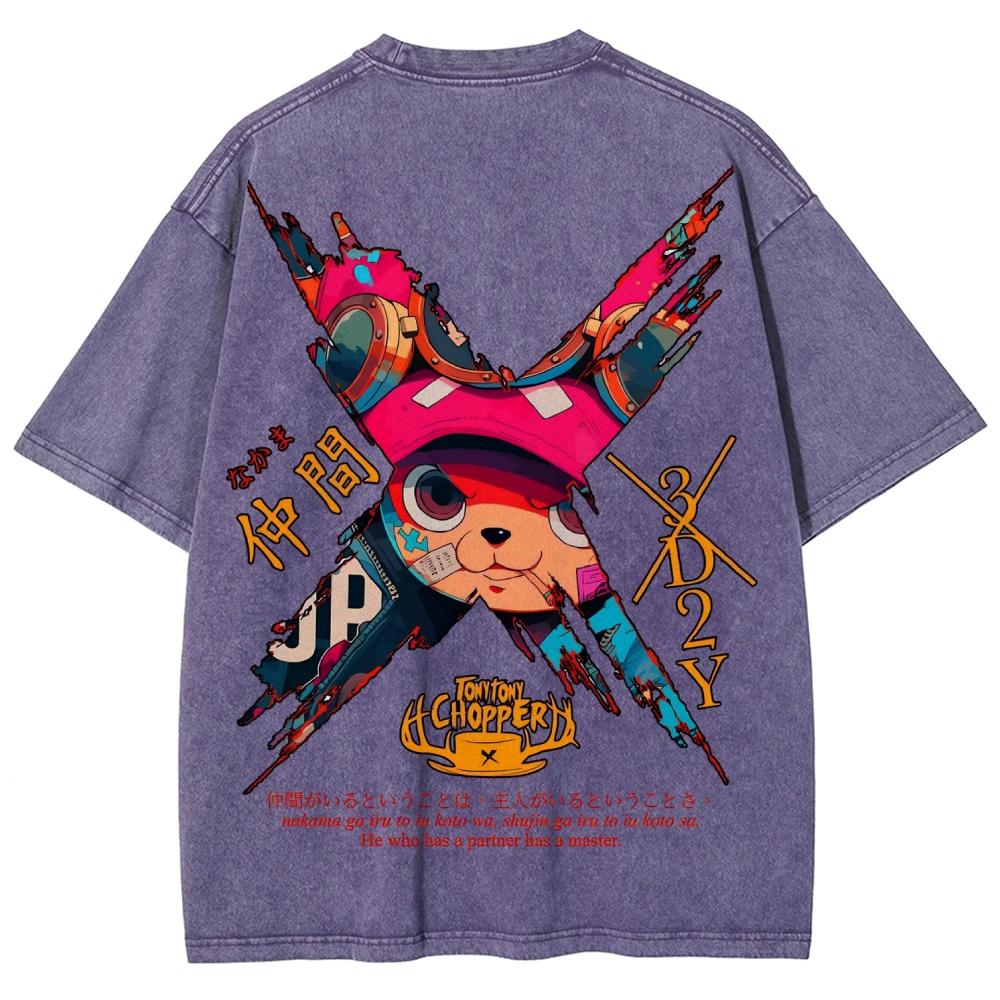 One Piece Unisex Fit Washed T-Shirt 2506024093