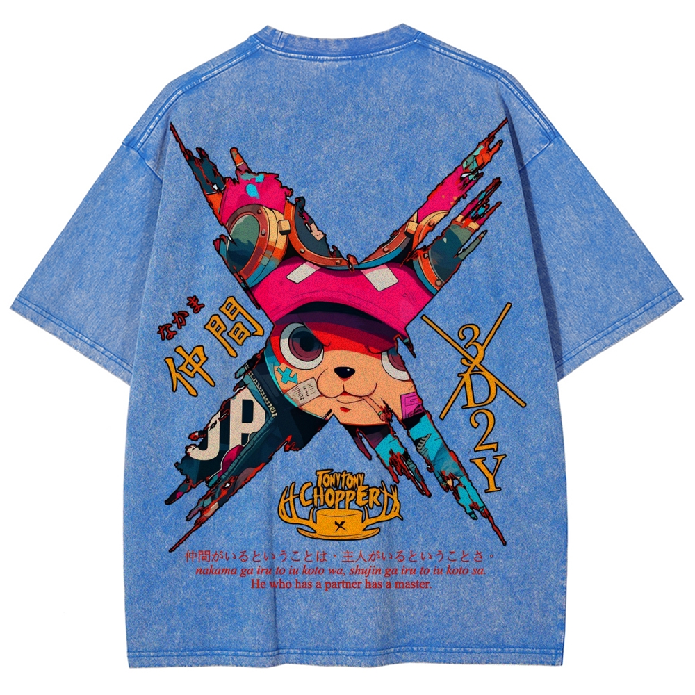 One Piece Unisex Fit Washed T-Shirt 2506024093