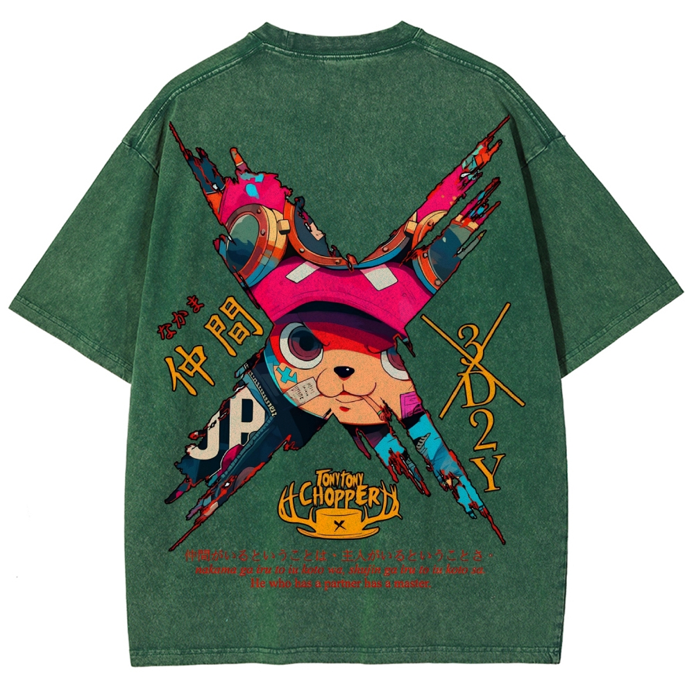 One Piece Unisex Fit Washed T-Shirt 2506024093