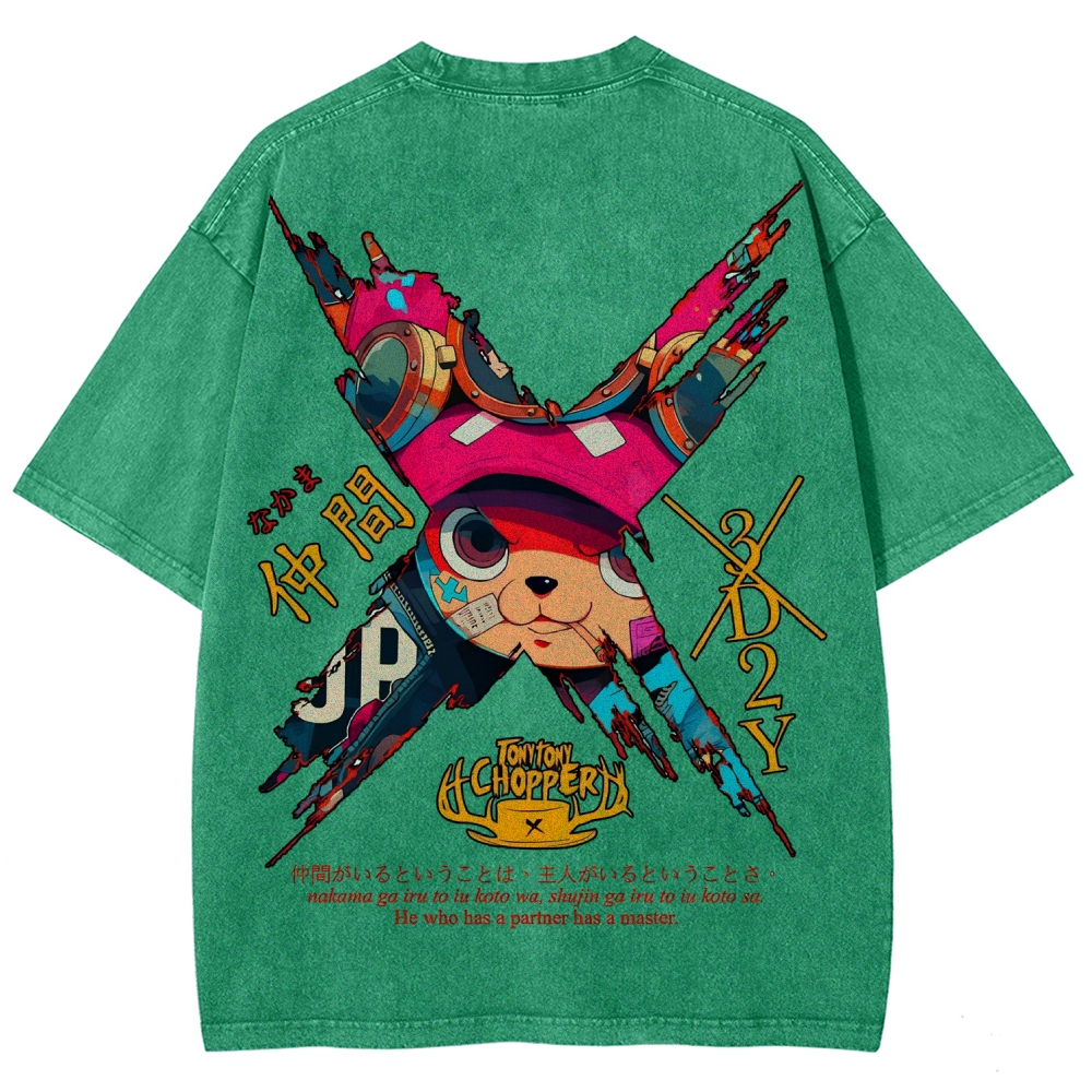 One Piece Unisex Fit Washed T-Shirt 2506024093