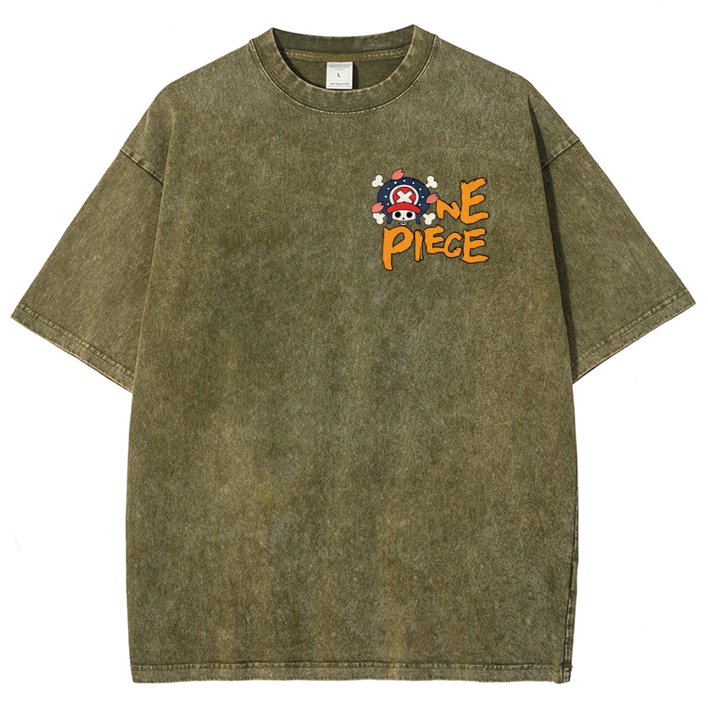 One Piece Unisex Fit Washed T-Shirt 2506024093