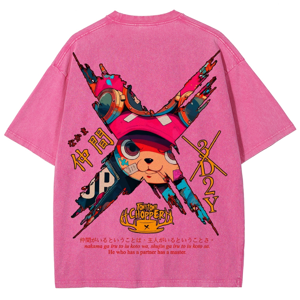 One Piece Unisex Fit Washed T-Shirt 2506024093