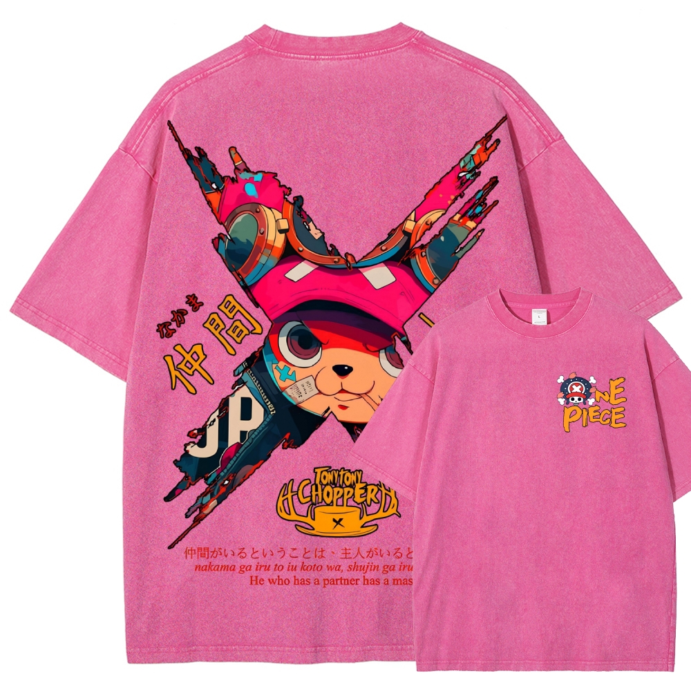 One Piece Unisex Fit Washed T-Shirt 2506024093