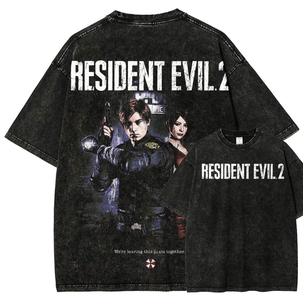 Resident Evil Unisex Fit Washed T-Shirt 2507007191