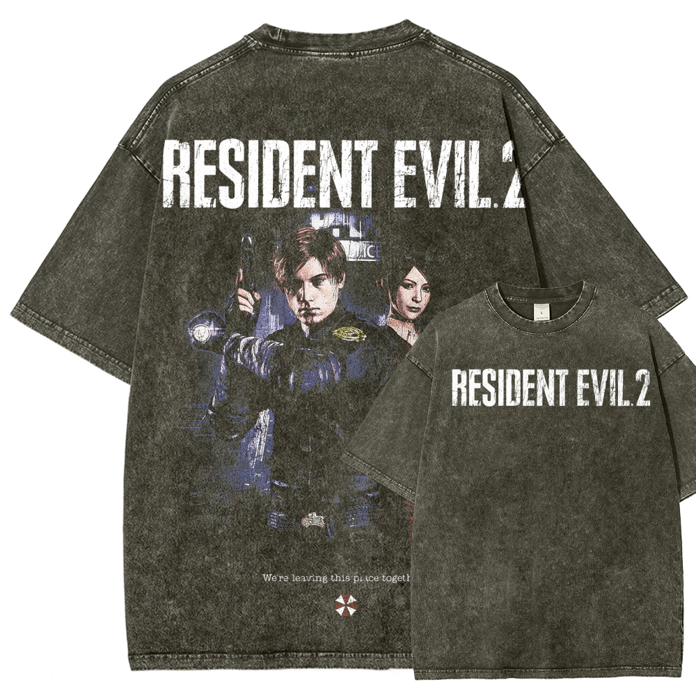 Resident Evil Unisex Fit Washed T-Shirt 2507007191
