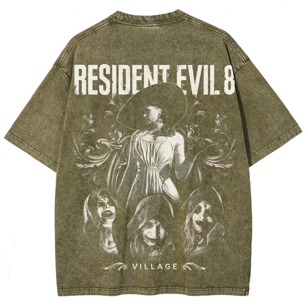 Resident Evil Unisex Fit Washed T-Shirt 2507007219
