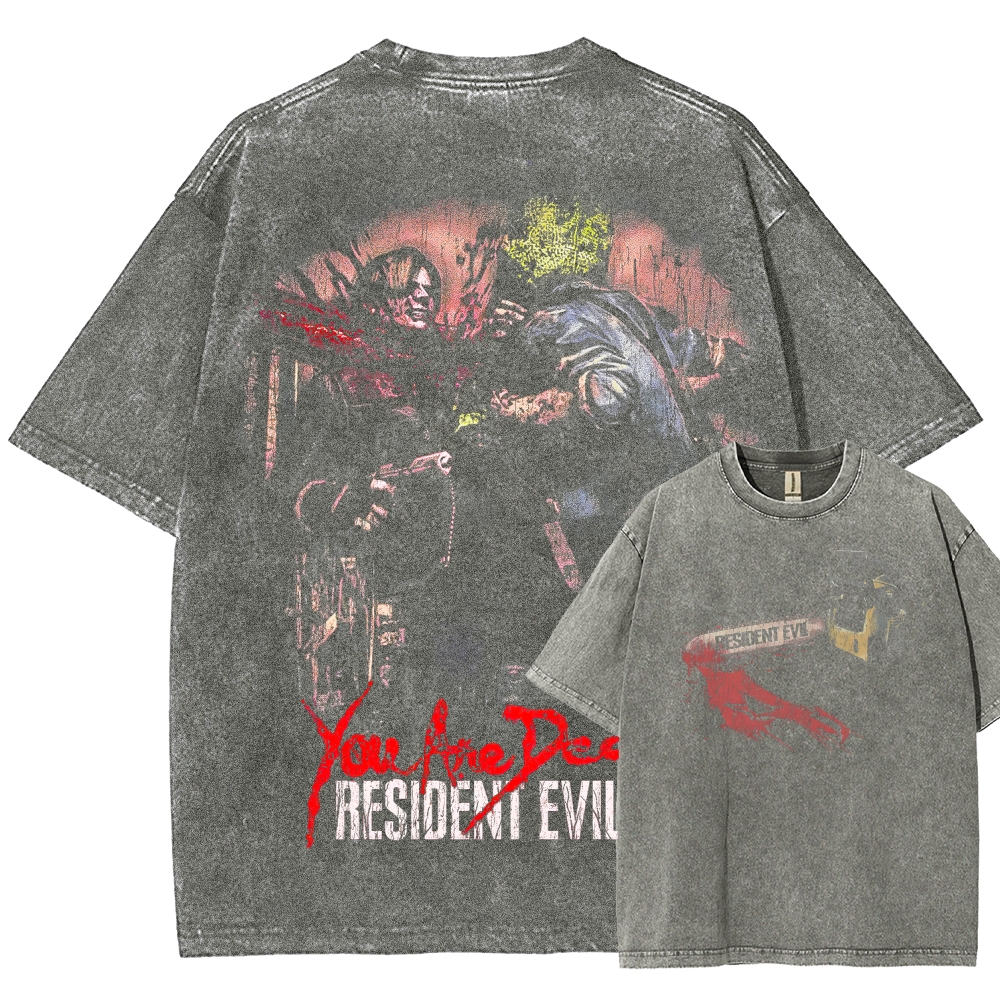 Resident Evil Unisex Fit Washed T-Shirt 2507007220