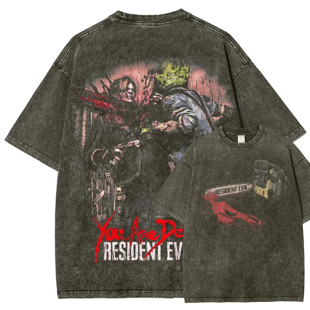 Resident Evil Unisex Fit Washed T-Shirt 2507007220