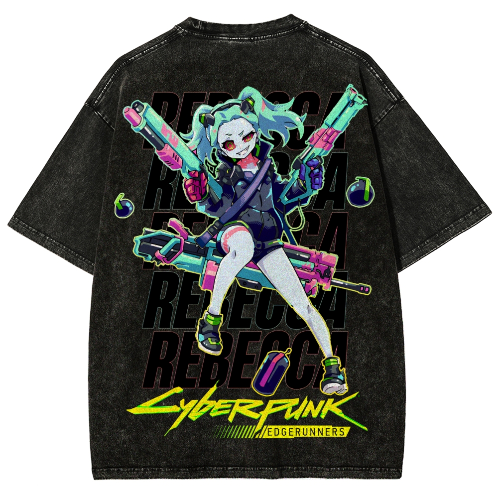Cyberpunk Unisex Fit Washed T-Shirt 2507008558