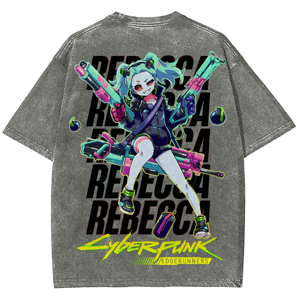 Cyberpunk Unisex Fit Washed T-Shirt 2507008558