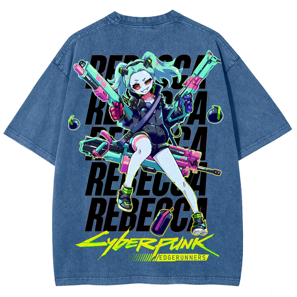 Cyberpunk Unisex Fit Washed T-Shirt 2507008558