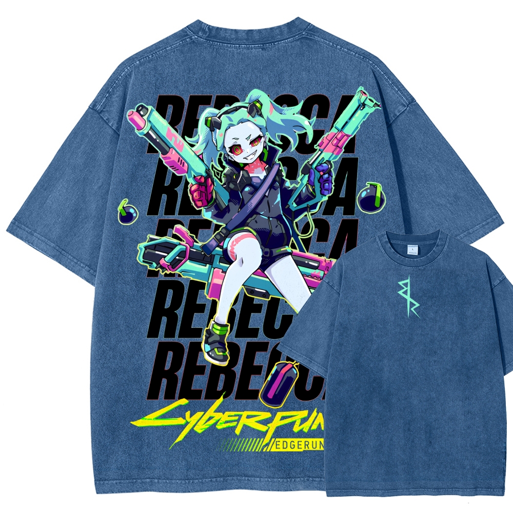 Cyberpunk Unisex Fit Washed T-Shirt 2507008558