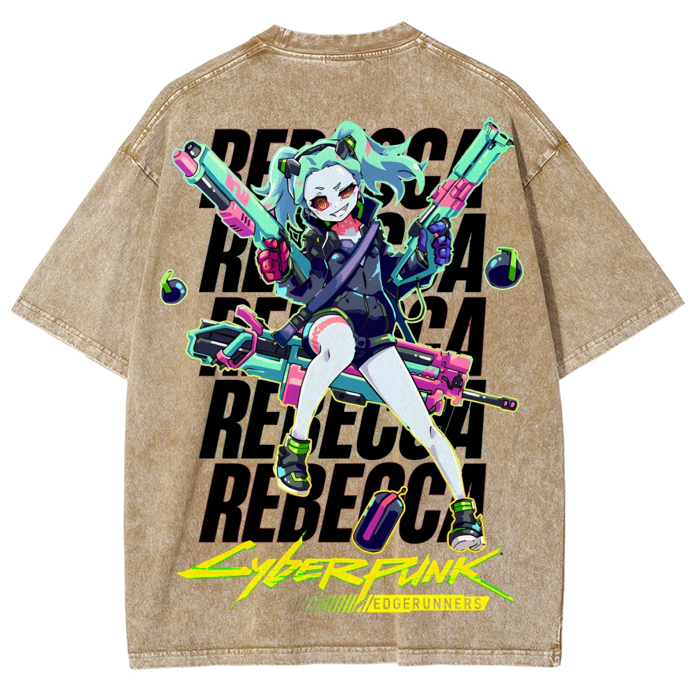 Cyberpunk Unisex Fit Washed T-Shirt 2507008558