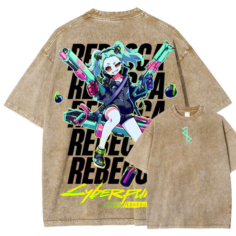 Cyberpunk Unisex Fit Washed T-Shirt 2507008558