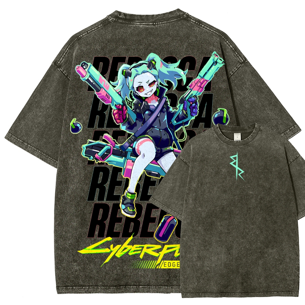 Cyberpunk Unisex Fit Washed T-Shirt 2507008558