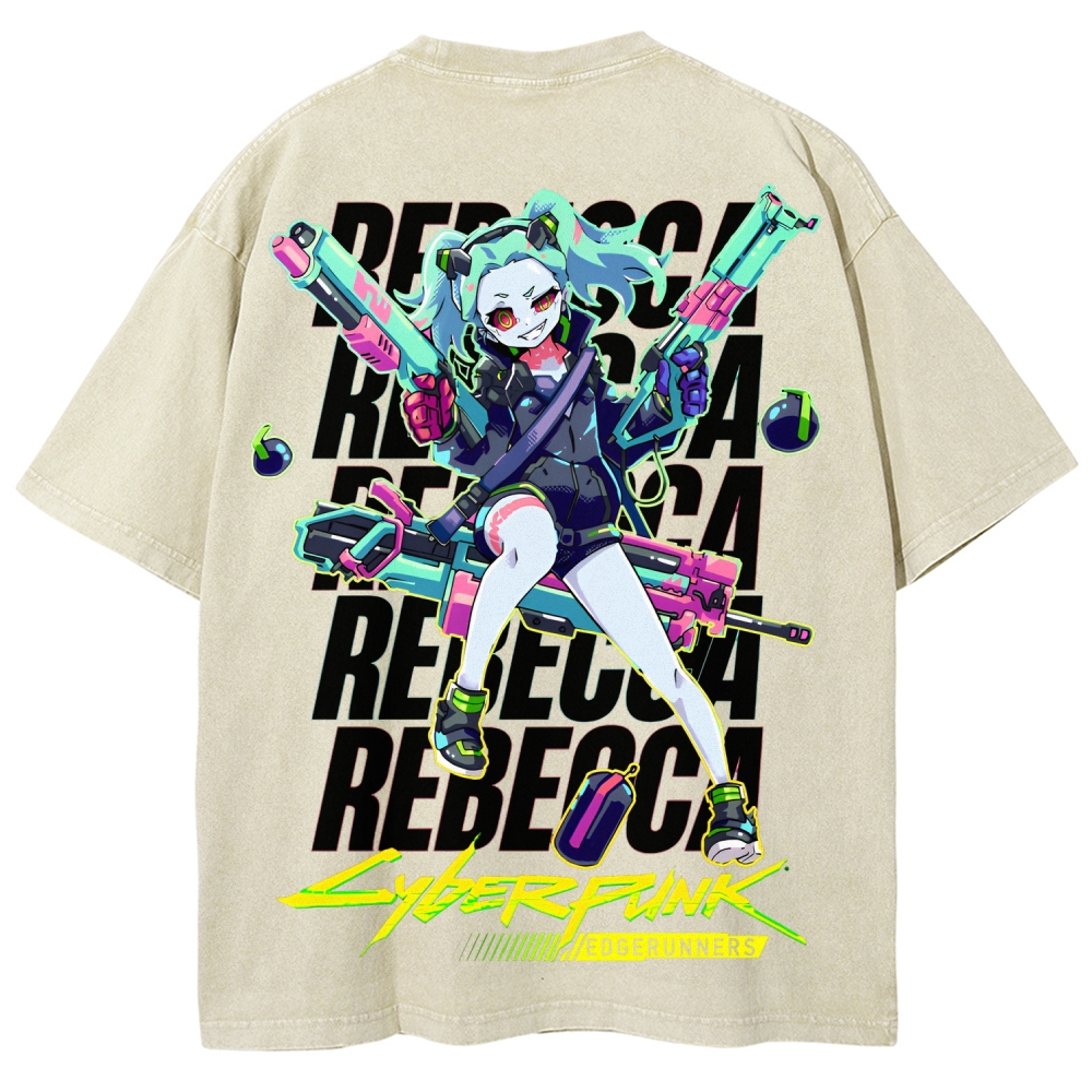 Cyberpunk Unisex Fit Washed T-Shirt 2507008558