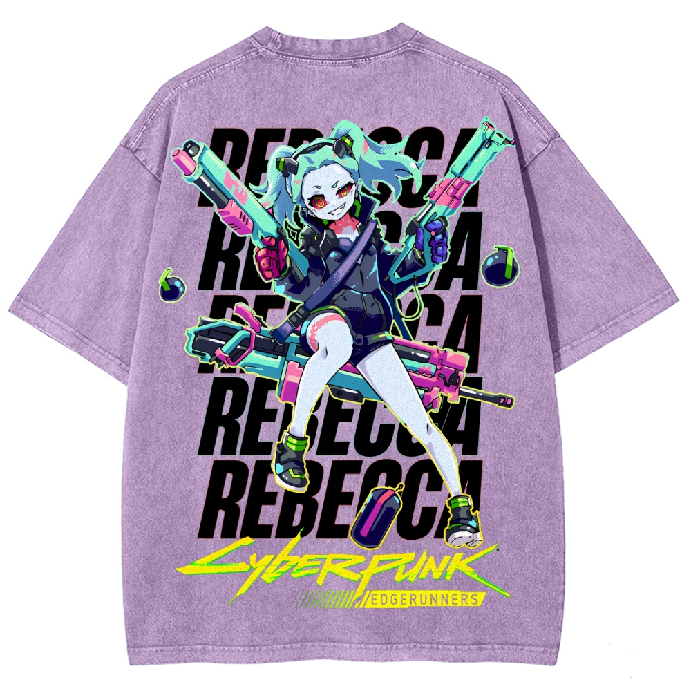 Cyberpunk Unisex Fit Washed T-Shirt 2507008558