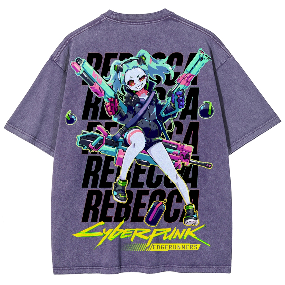 Cyberpunk Unisex Fit Washed T-Shirt 2507008558