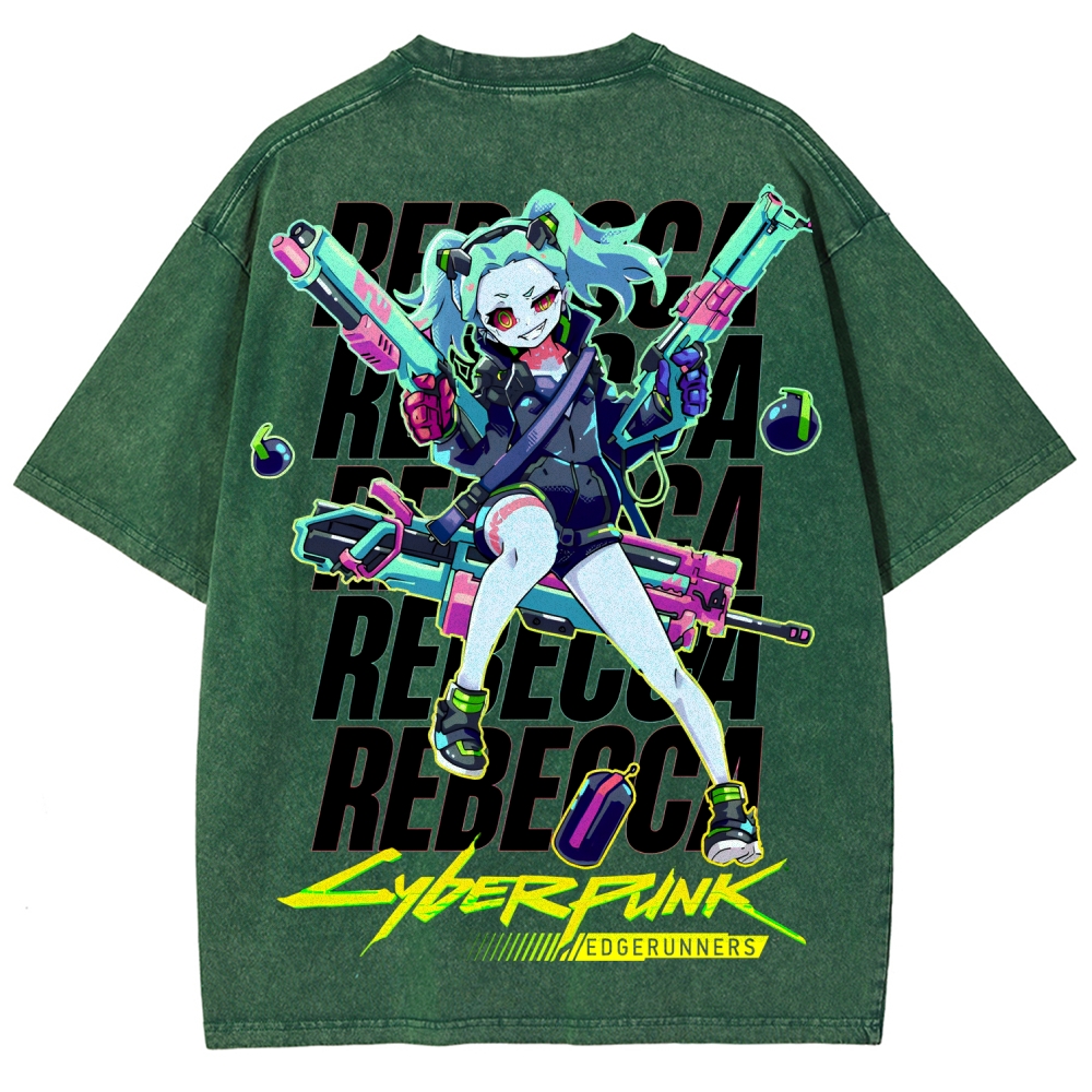Cyberpunk Unisex Fit Washed T-Shirt 2507008558