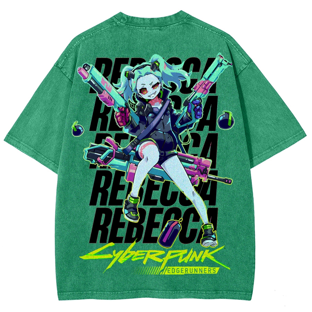 Cyberpunk Unisex Fit Washed T-Shirt 2507008558