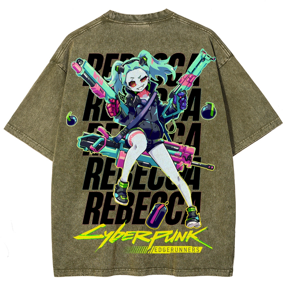 Cyberpunk Unisex Fit Washed T-Shirt 2507008558