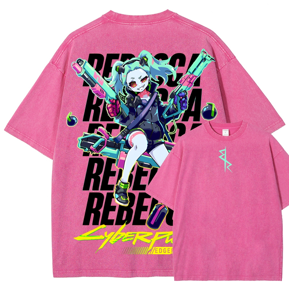 Cyberpunk Unisex Fit Washed T-Shirt 2507008558