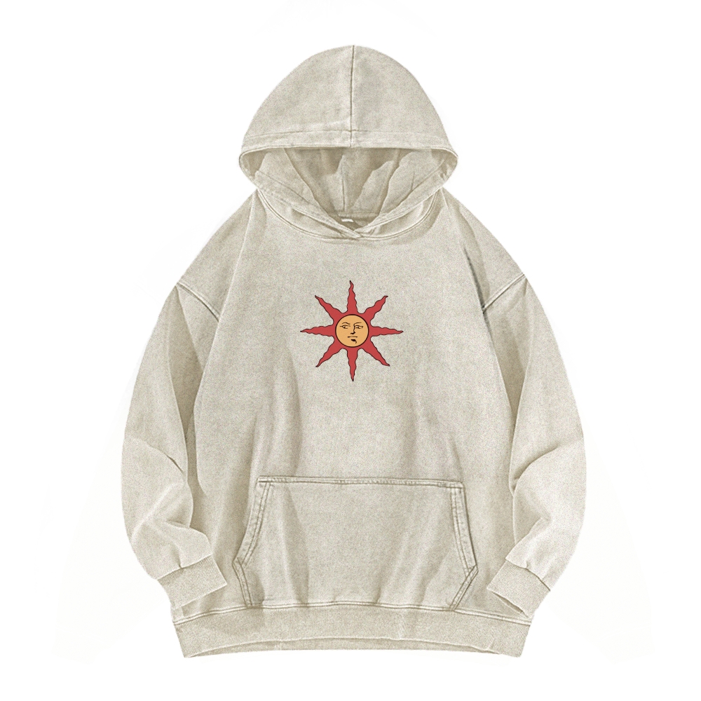 Casual Washed Hoodie 2507012080