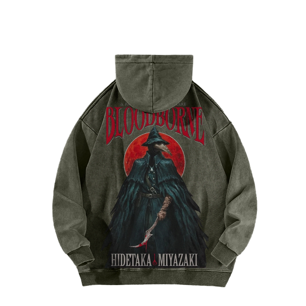 Casual Washed Hoodie 2507012081