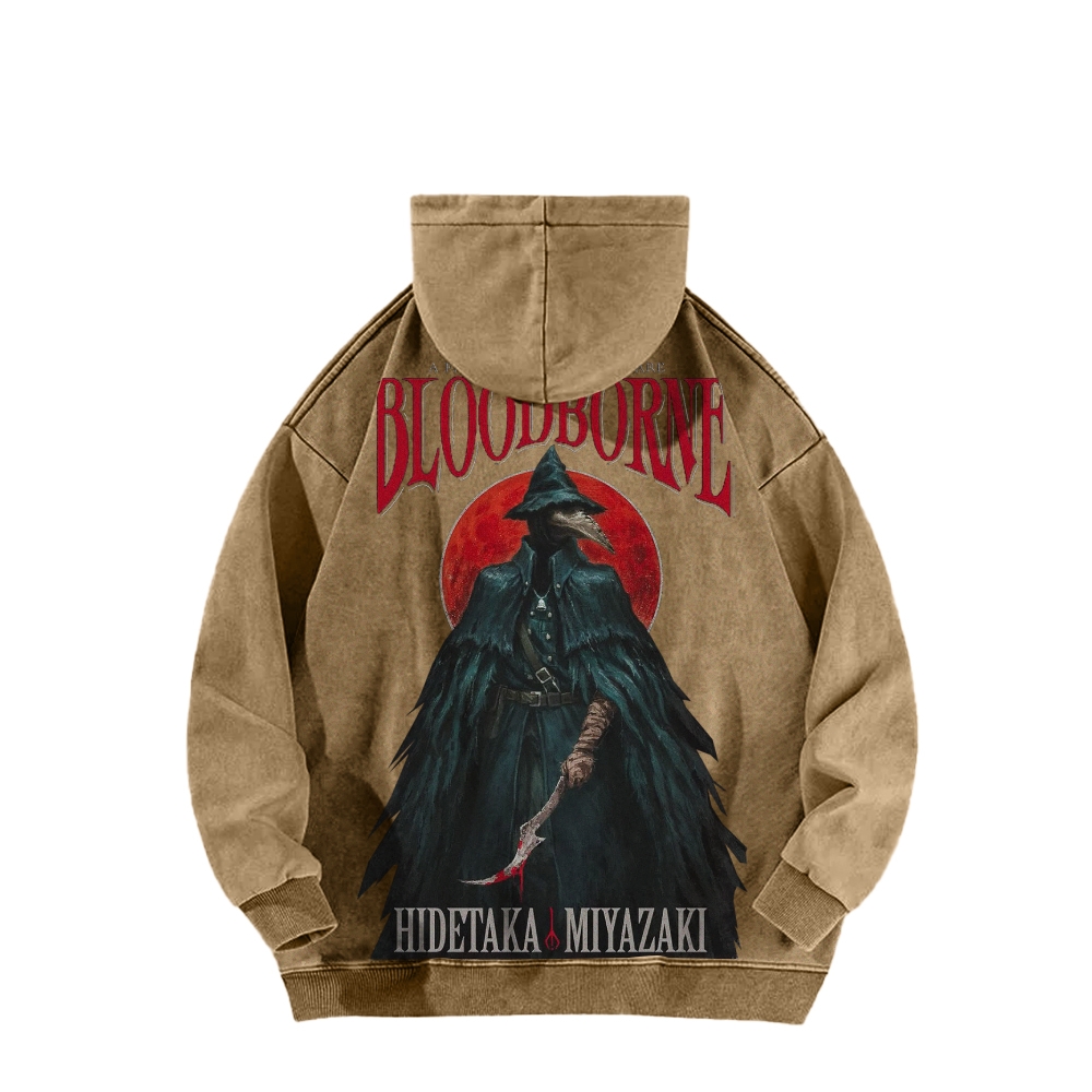 Casual Washed Hoodie 2507012081