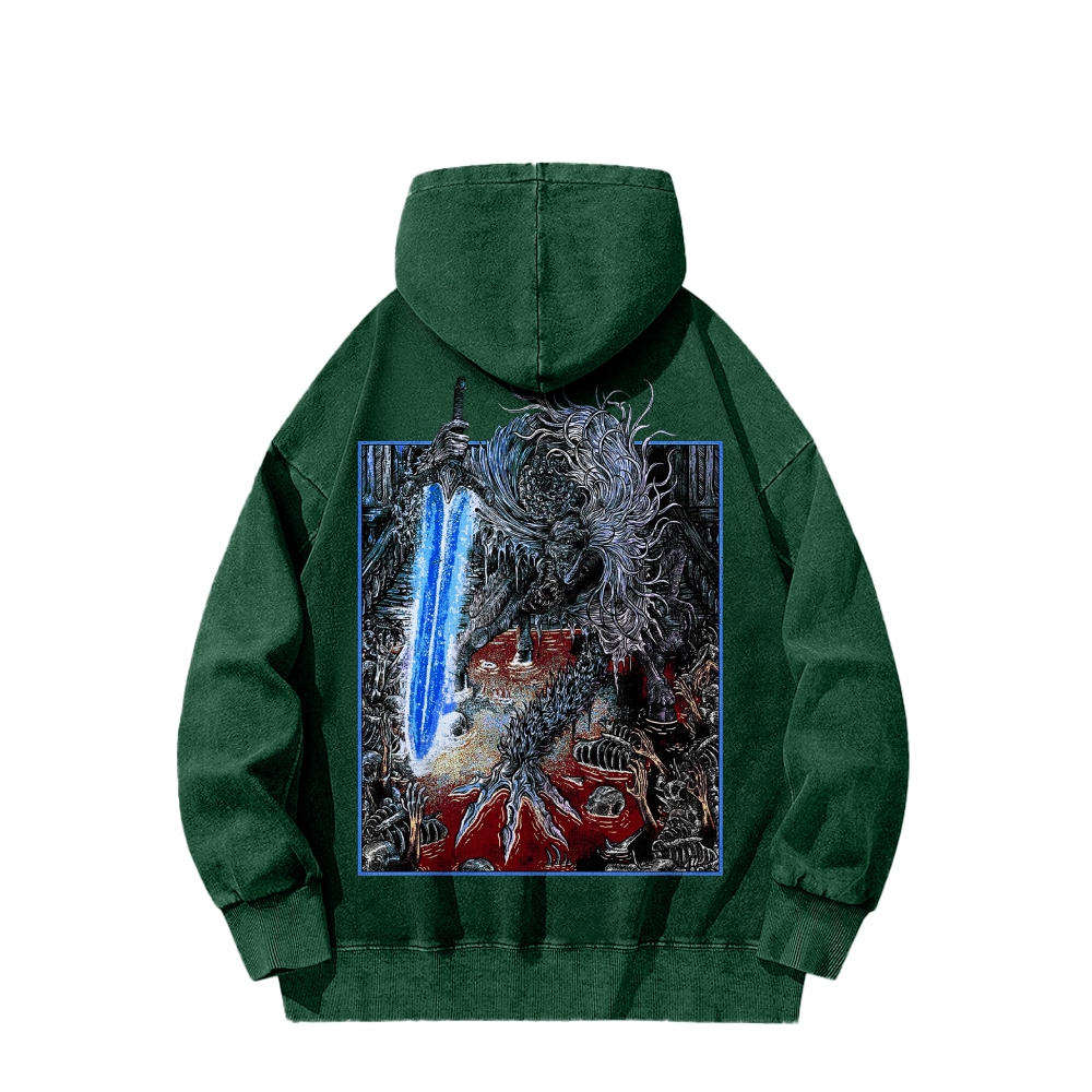 Casual Washed Hoodie 2507012082