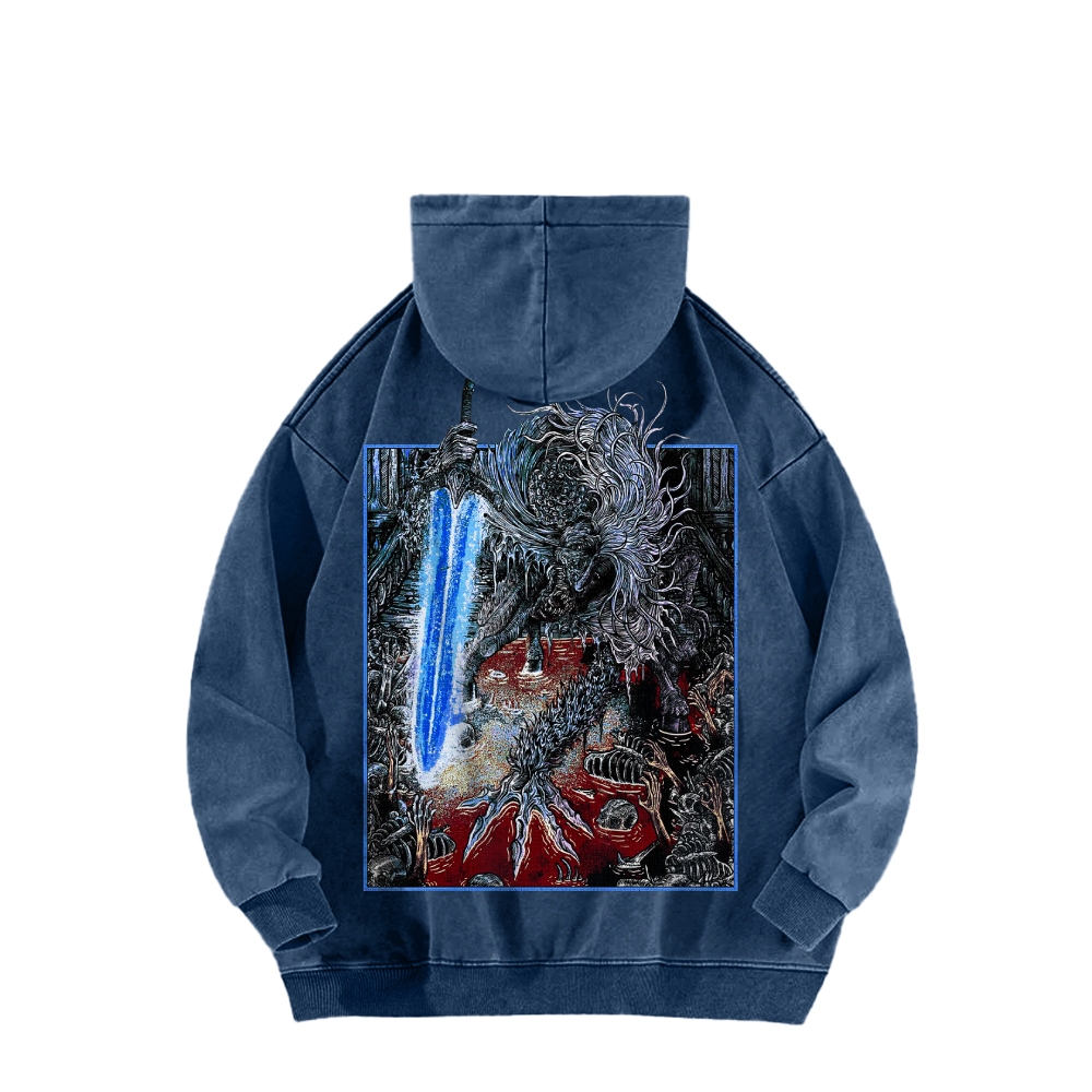 Casual Washed Hoodie 2507012082