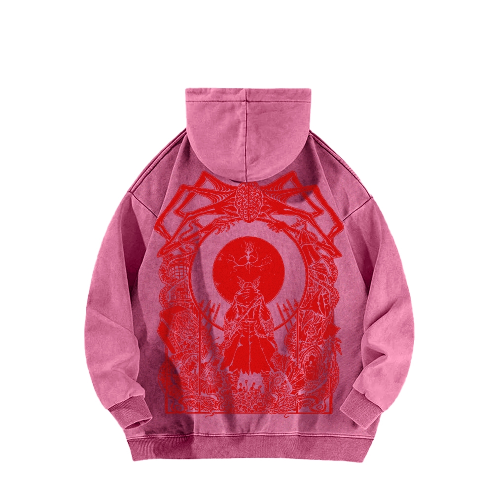 Casual Washed Hoodie 2507012083