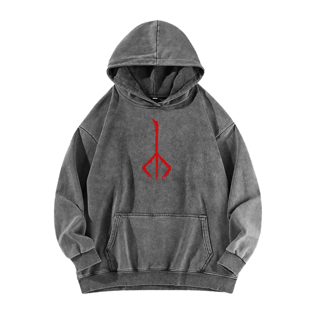 Casual Washed Hoodie 2507012083