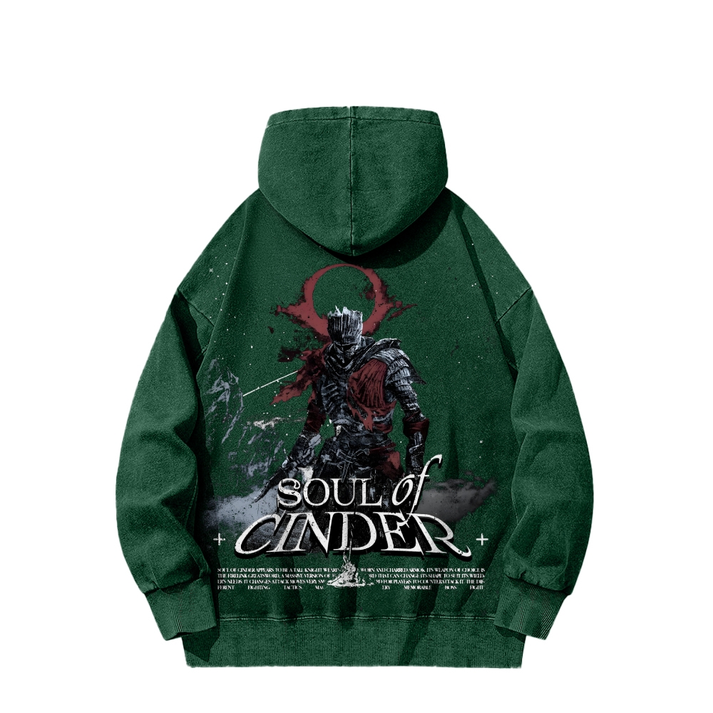 Casual Washed Hoodie 2507012086