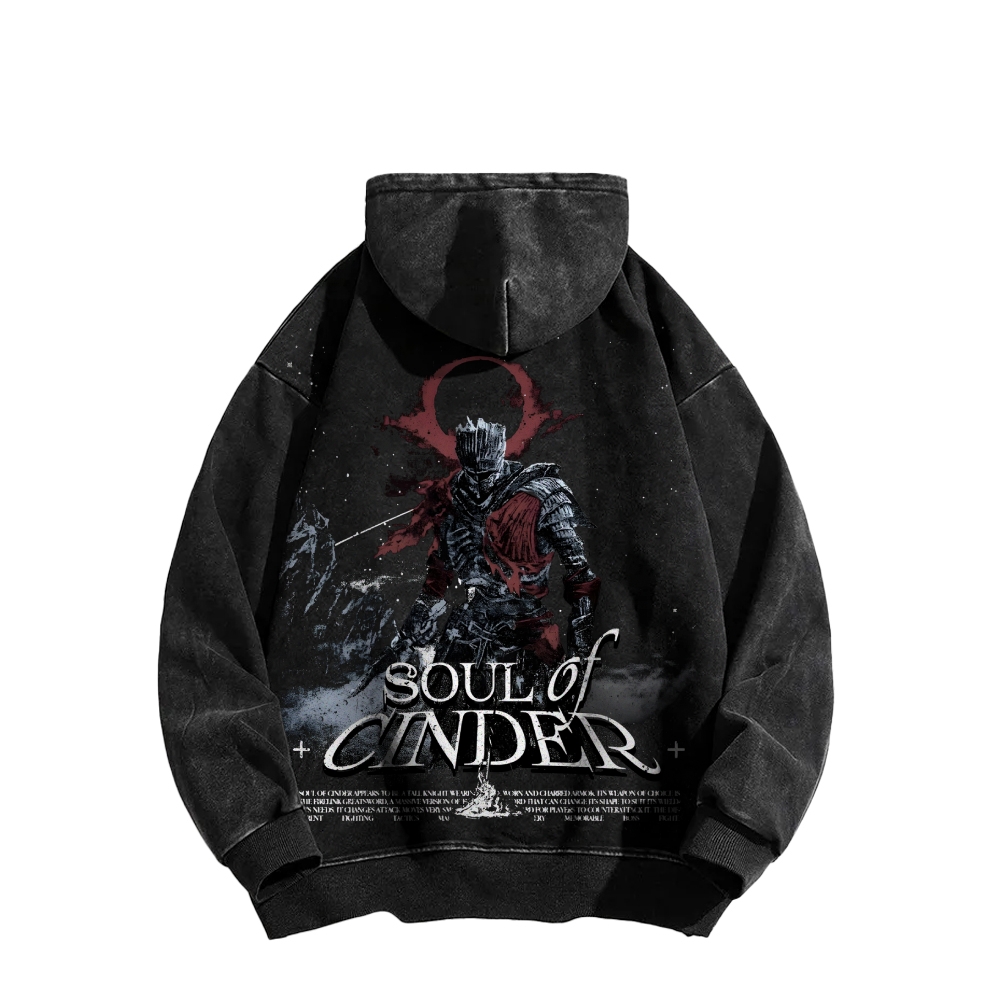 Casual Washed Hoodie 2507012086