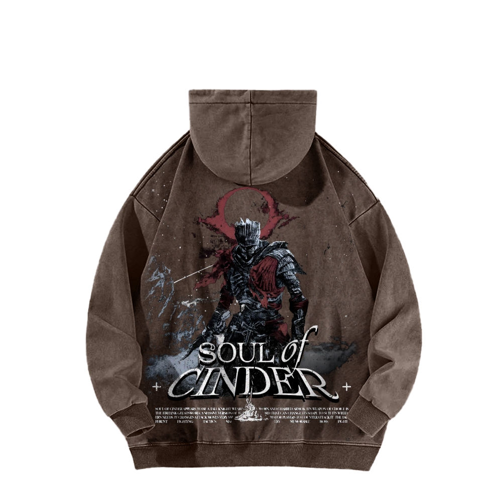 Casual Washed Hoodie 2507012086