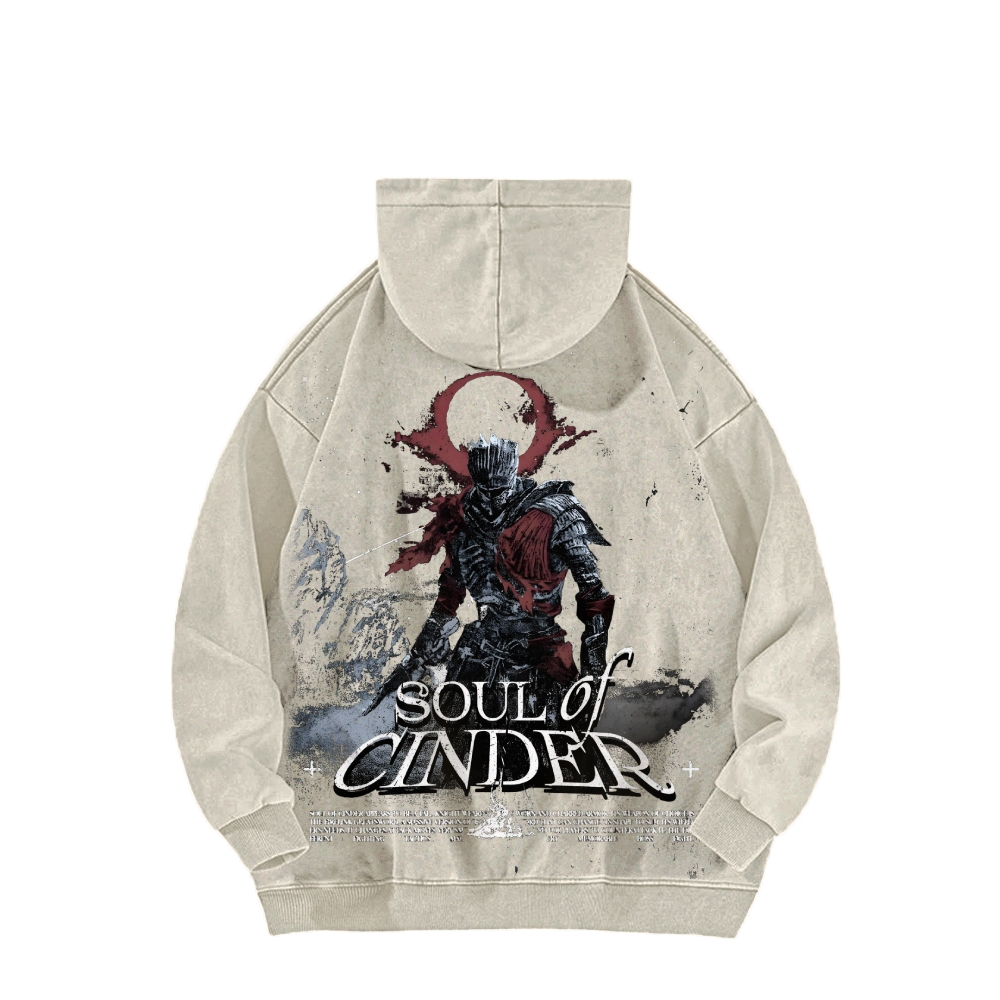 Casual Washed Hoodie 2507012086