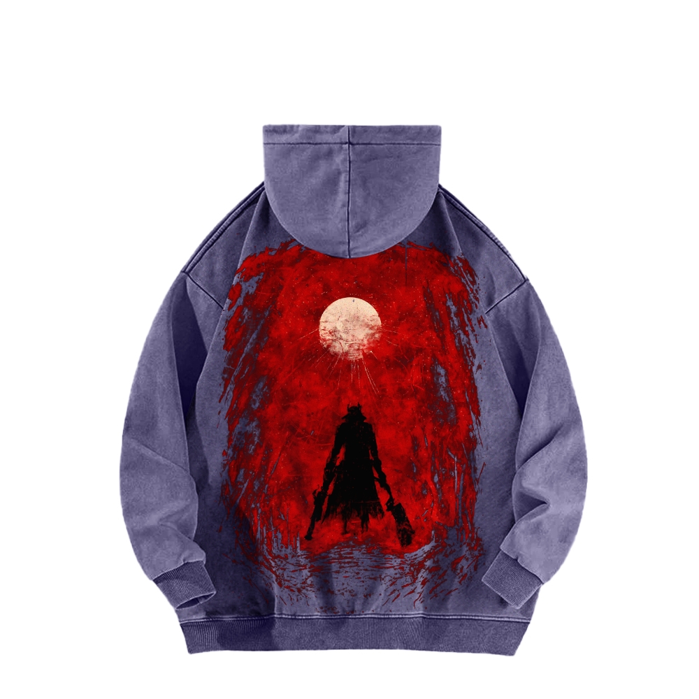 Casual Washed Hoodie 2507012092