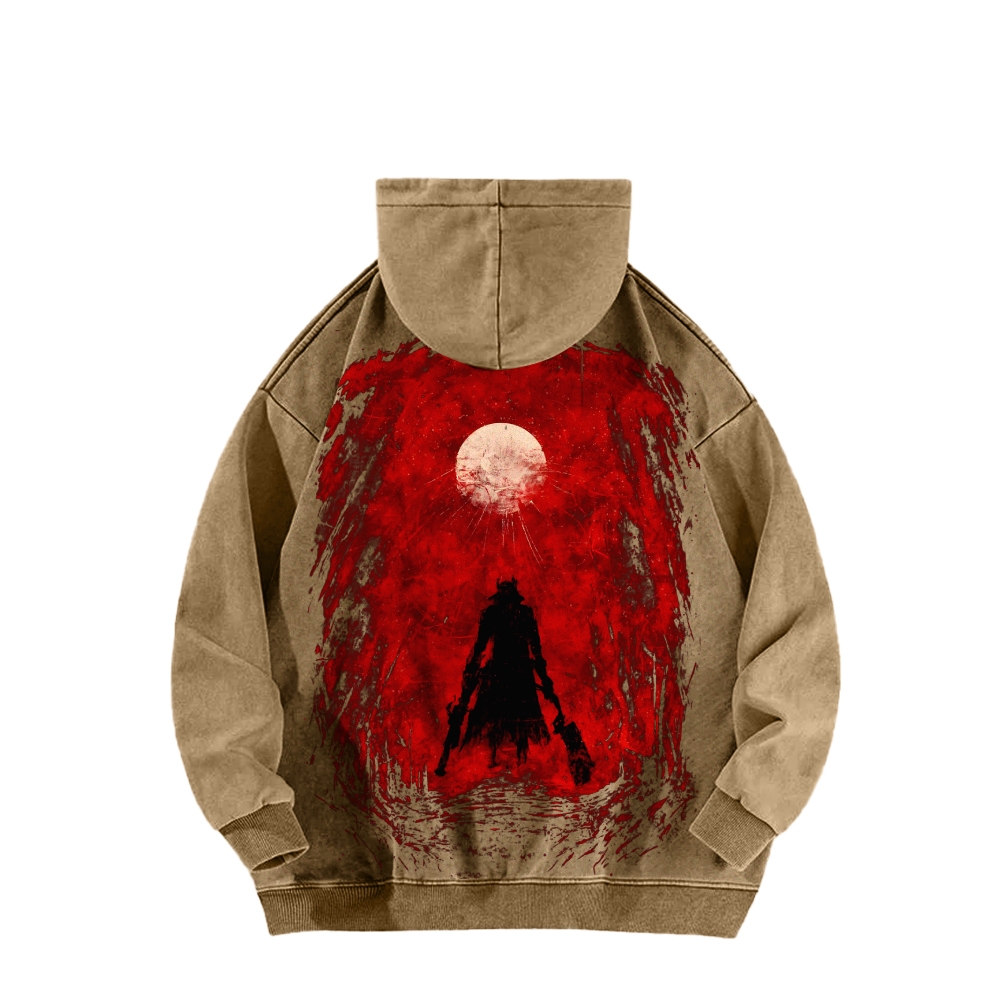 Casual Washed Hoodie 2507012092