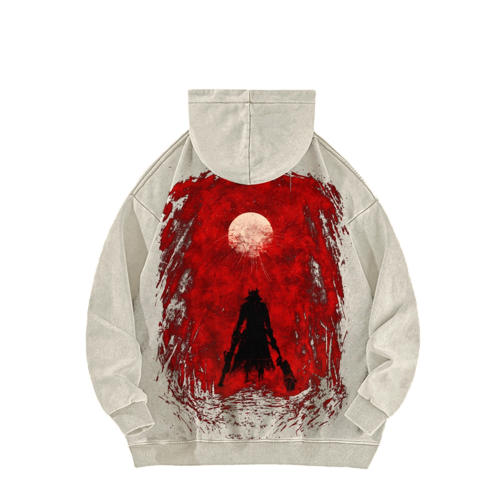 Casual Washed Hoodie 2507012092